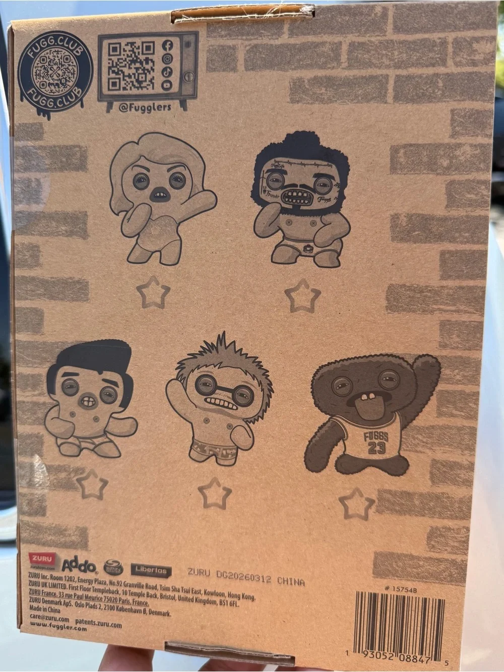 ZURU Fuggler Blonde Monkey Plush Stuffed Animal Boxed